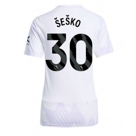 Manchester United Benjamin Sesko #30 Borta Kläder Dam 2025-26 Kortärmad